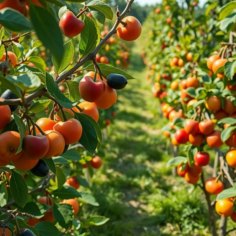 A bountiful sunlit field showcasing the beauty of organic produce.