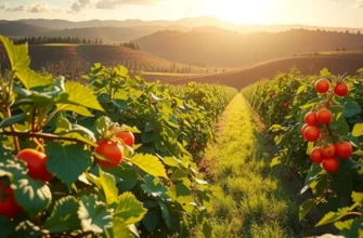 A picturesque landscape illustrating the abundant organic harvest essential for global cooking.