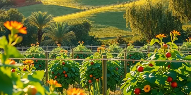 A lush and vibrant field of organic produce highlighting the theme of healthy dinners.