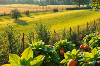 A beautiful natural landscape showcasing the abundance of healthy food.