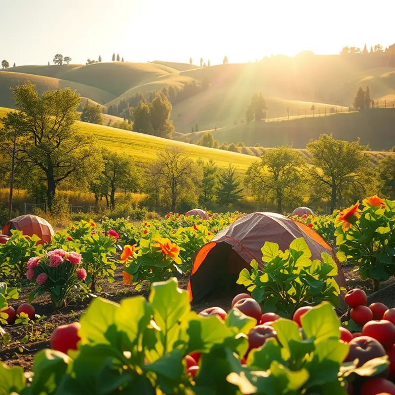 A vibrant orchard filled with wholesome produce, representing the foundation of healthy meal planning.