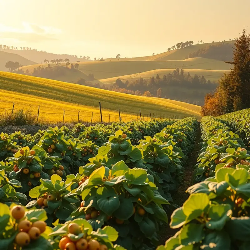A vibrant orchard filled with wholesome produce, representing the foundation of healthy meal planning.