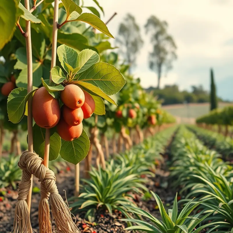 A sunlit field showcasing organic vegetables and fruits amidst lush greenery, emphasizing the connection between nature and nutritious meals.