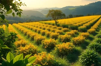 A beautiful sunlit field filled with organic fruits and vegetables, illustrating the harmony of nature and healthy eating.