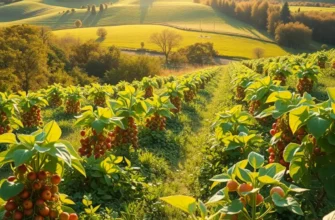 A vibrant landscape with organic produce symbolizing health, nourishment, and mindful eating.