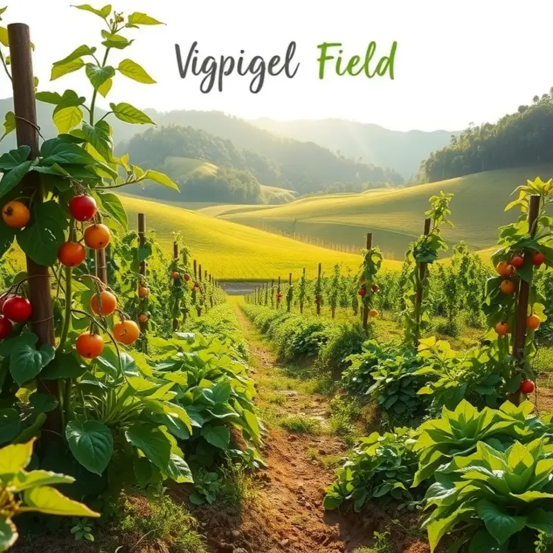 A picturesque field showcasing the vibrant colors of nature’s produce.