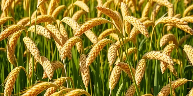A beautiful field filled with grains and fruits, symbolizing freshness and natural ingredients.