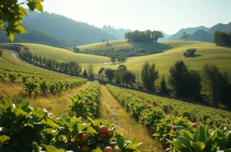 A scenic view depicting an abundance of fruits and vegetables in a sunlit field, representing the importance of healthy nutrition.