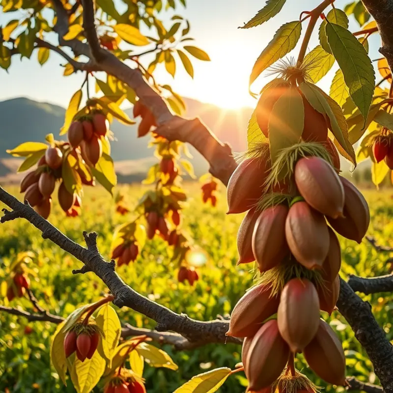 A vibrant field representing the natural abundance of nuts and their health benefits.