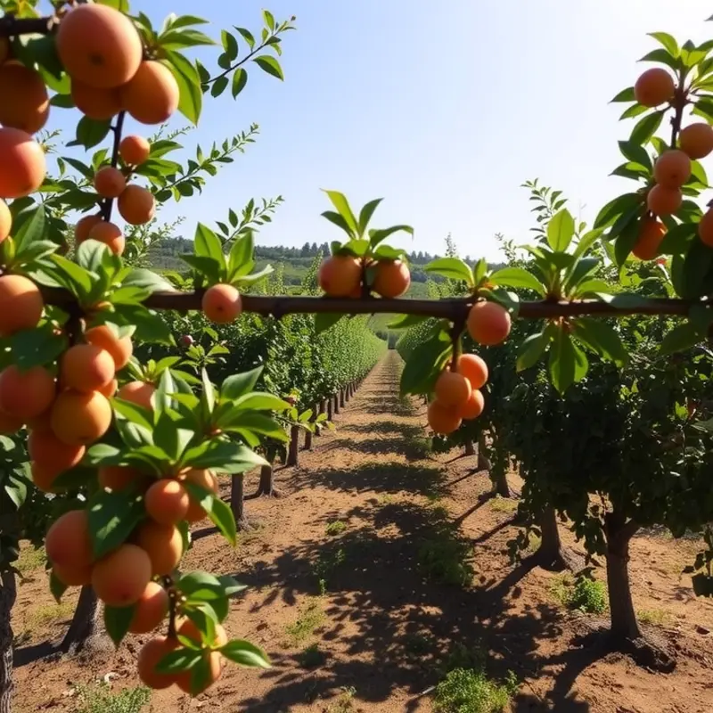 A sunlit field filled with vibrant, healthy produce.