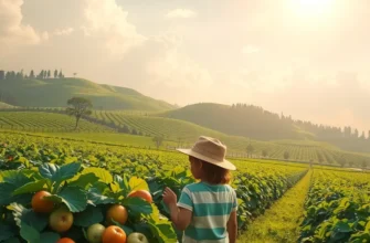 A vibrant field full of organic produce, emphasizing healthy nutrition.