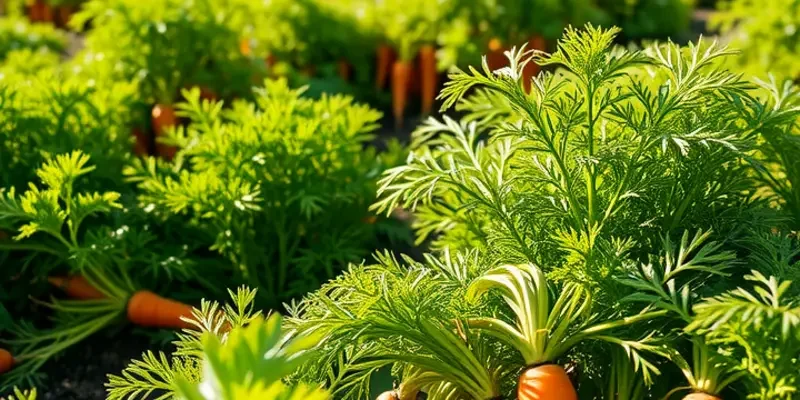 A vibrant landscape of organic produce under soft sunlight, emphasizing healthy eating.