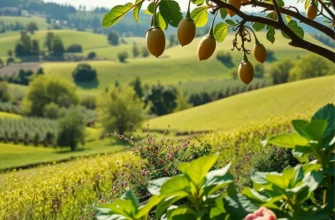 A scenic view of an organic produce field with colorful vegetables.