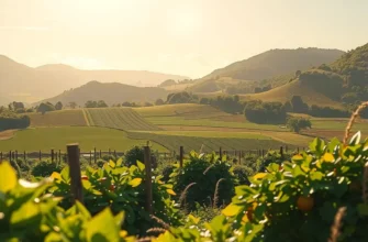 A natural landscape showcasing a variety of fruits and vegetables in lush greenery.