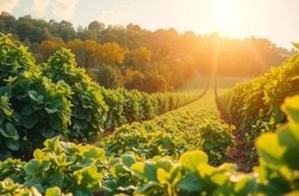 A vibrant natural landscape highlighting the beauty and abundance of healthy organic produce.