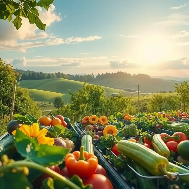 A field showcasing the natural abundance of fresh produce.