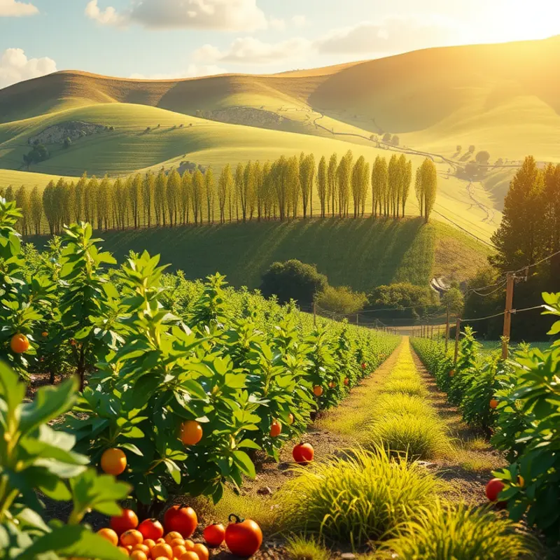 A vibrant orchard showcasing the beauty of natural produce.