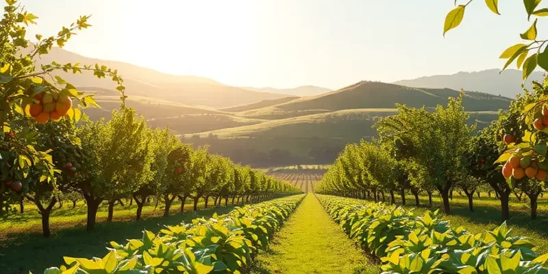 A sunny grove showcasing healthy produce, highlighting the importance of fresh ingredients.