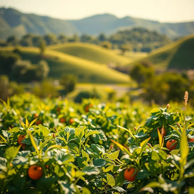 A sunlit orchard representing the fresh and organic elements of the TLC Diet.
