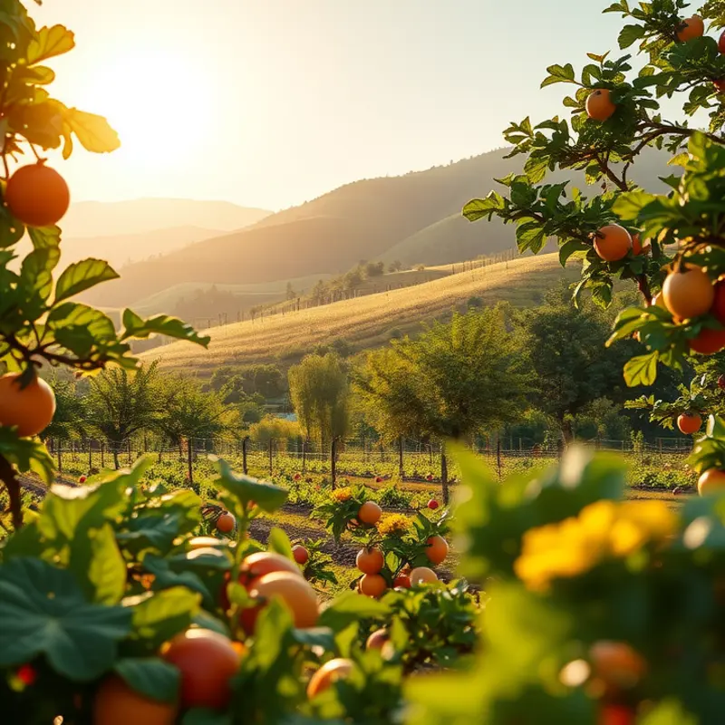 A scenic landscape depicting the abundance of nature’s nutritional offerings.