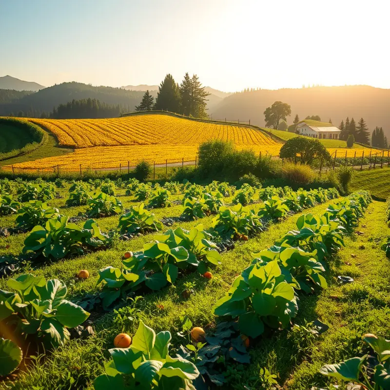 A vibrant landscape showcasing the abundance of nature, representing healthy nutrients.