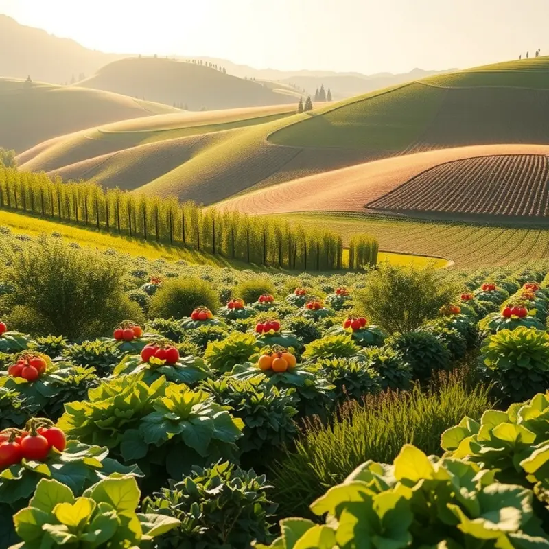 A vibrant sunlit field illustrating the importance of fresh ingredients.