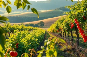 A scenic view showcasing a field rich with organic produce.