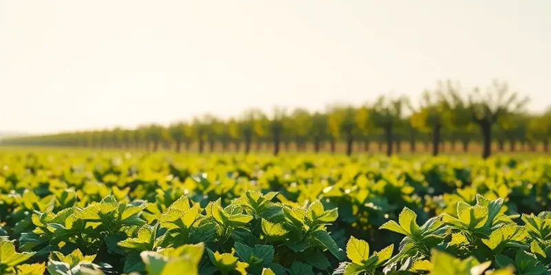 A scenic landscape featuring a sunlit field and vibrant fruits and vegetables, symbolizing the importance of nutrition for digestive health.