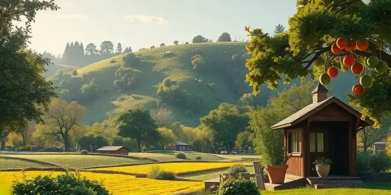 A scenic view of a field abundant with organic vegetables, emphasizing healthy nutrition.