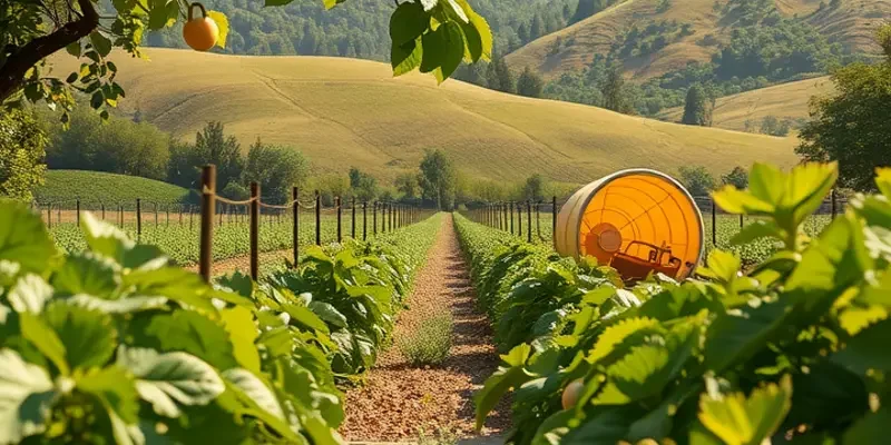 A panoramic view of a sunlit field, highlighting the natural beauty that inspires rice dishes.