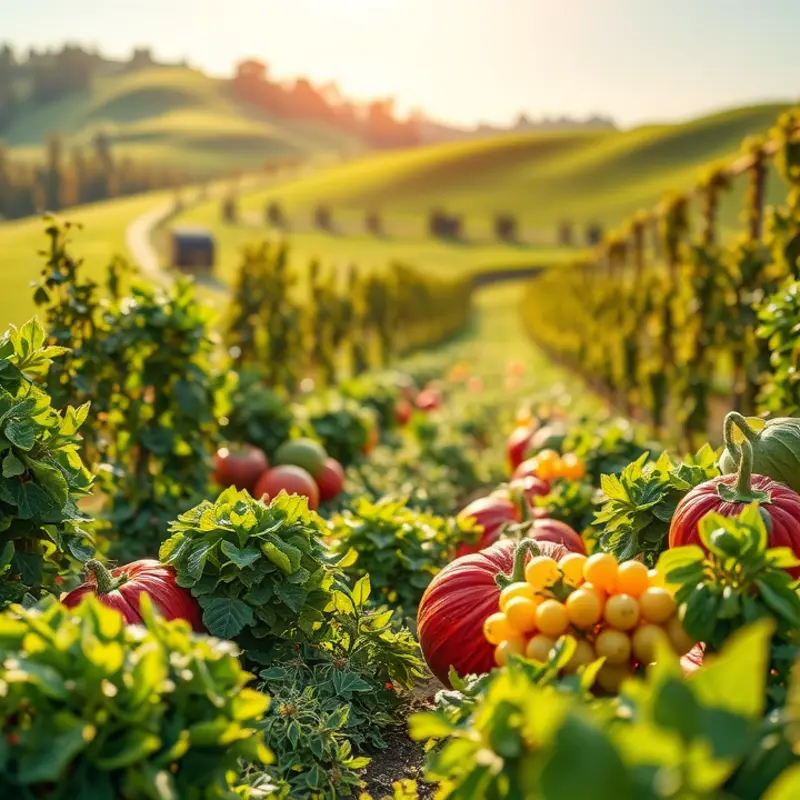A vibrant orchard showcasing the essence of fresh, organic produce.