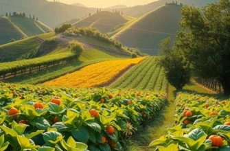 A landscape of fresh produce in a sunny field, symbolizing the importance of quality ingredients.