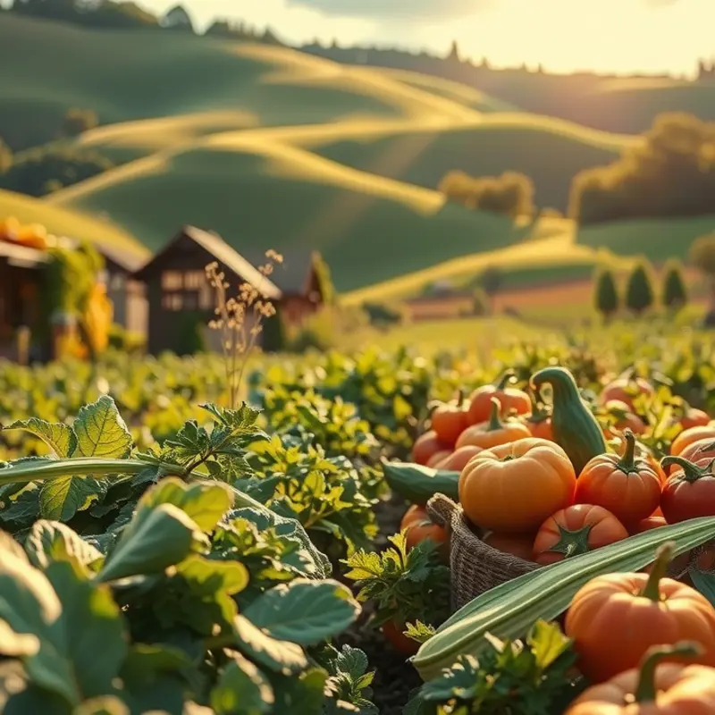 A scenic landscape representing the essence of freshness and nature’s abundance.