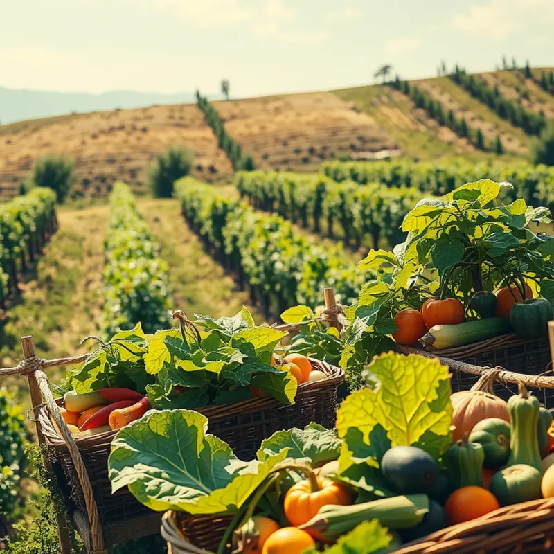 A vibrant orchard showcasing the abundance of natural produce.