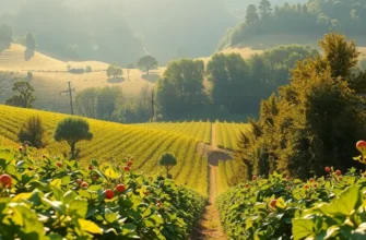 Beautiful natural scene featuring healthy produce in a sunlit field, representing nutrition.