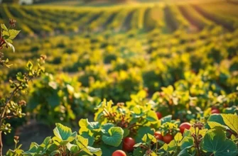 A picturesque field showcasing a variety of healthy organic produce.