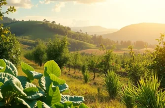 A vivid landscape with lush organic produce, highlighting the essence of healthy nutrition.