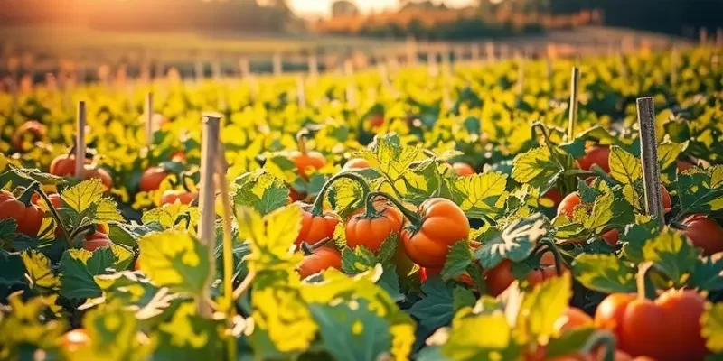 Landscape showcasing an abundance of fresh fruits and vegetables, symbolizing health and wellness