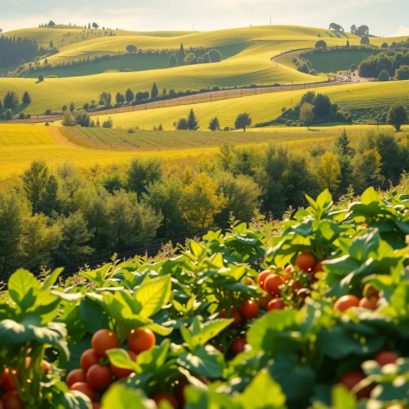 A vibrant field showcasing the richness of nature’s produce.