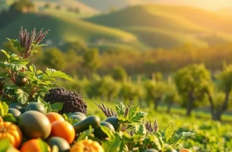 A sun-drenched farm field filled with organic produce symbolizing the essence of high-energy diets.