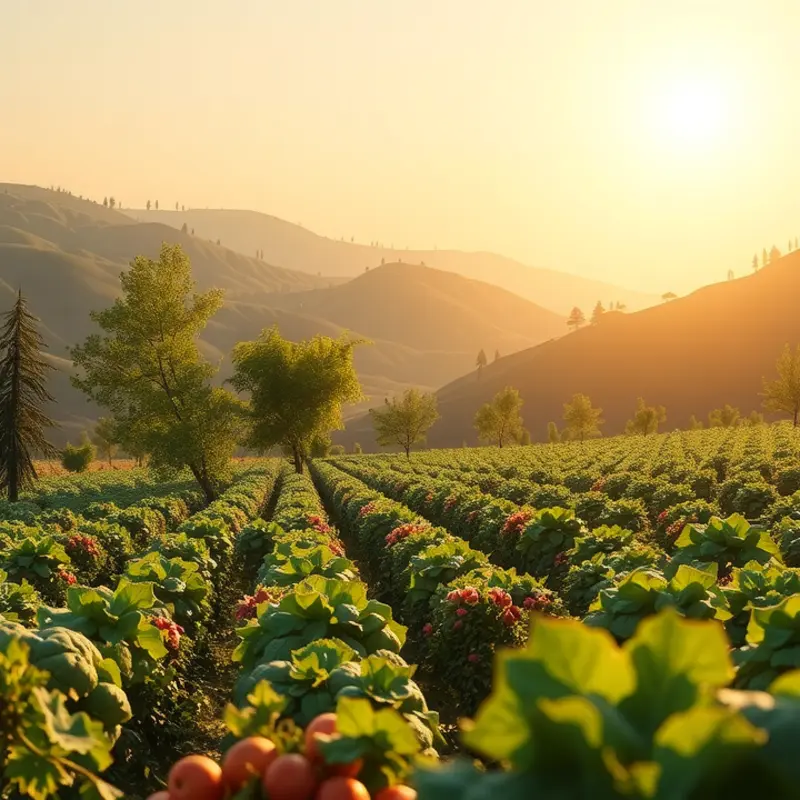 A vibrant orchard illustrating the essence of high-energy foods and organic living.
