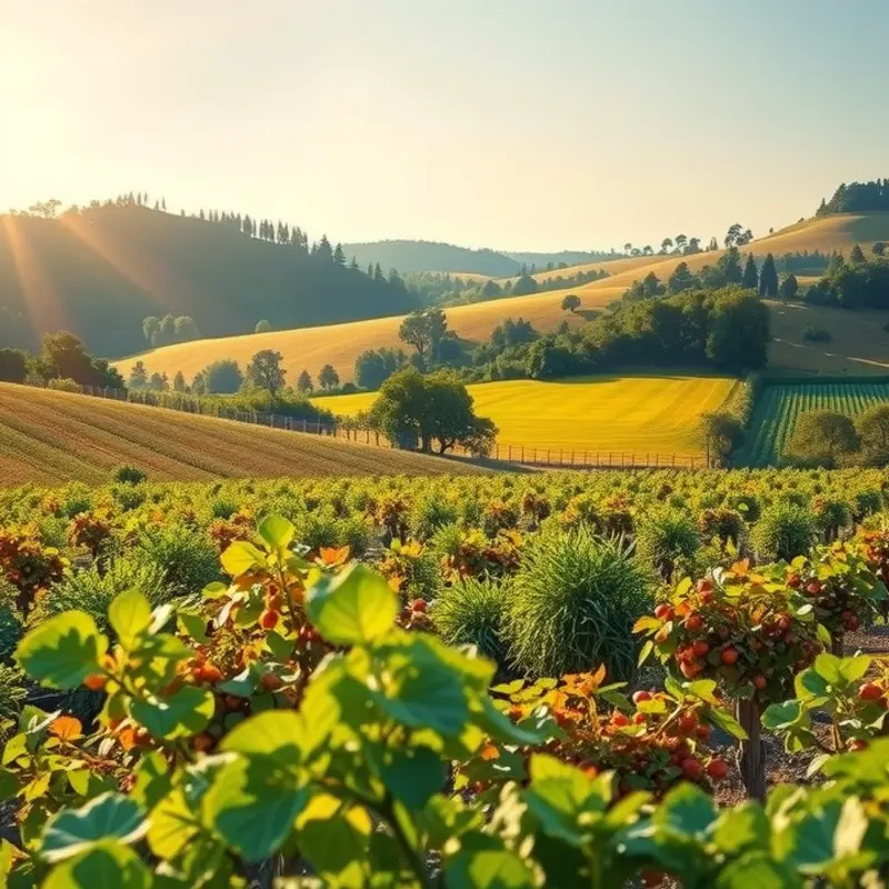 A sunlit field showcasing the abundance of nature, symbolizing healthy hydration.