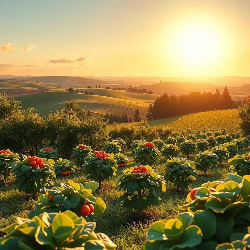 A vibrant orchard showcasing the abundance of nature’s harvest.