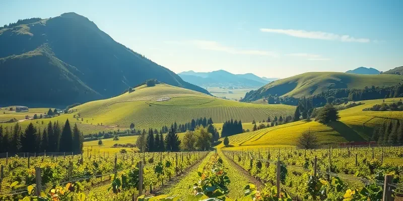 An expansive sunlit field showcasing a diverse range of healthy vegetables and fruits amidst lush greenery.