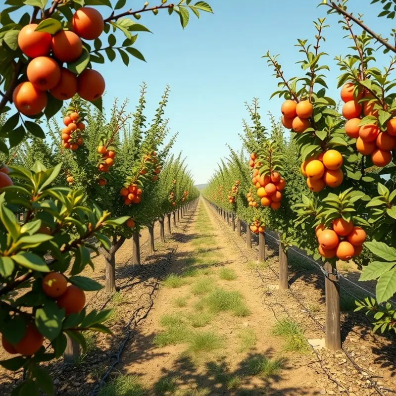 A lush sunlit field brimming with organic produce that represents the foundations of the macrobiotic diet.