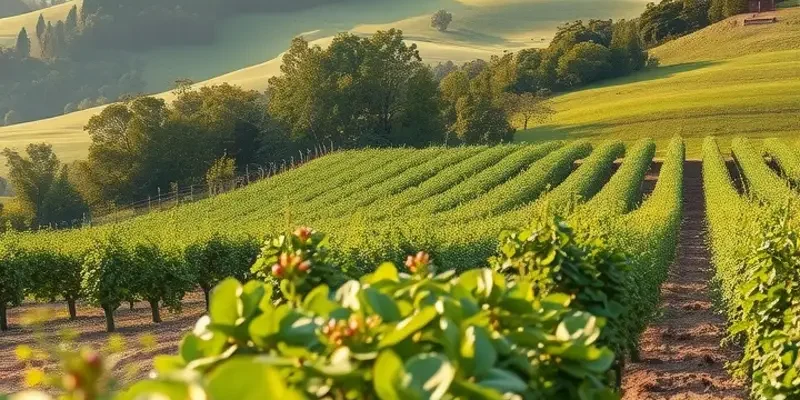 A sunlit field showcasing the abundance of fresh produce.