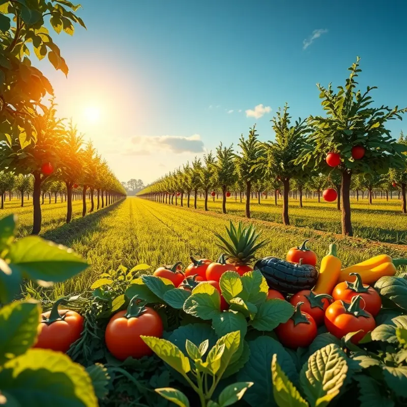 A vibrant orchard showcasing the connection between nature and healthy nutrition.