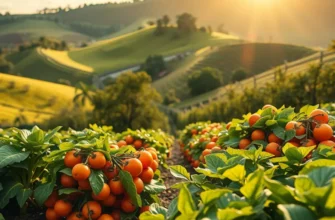 A lush field filled with a variety of organic vegetables and fruits, showcasing nature's bounty.