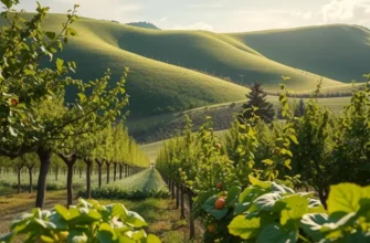 A lush natural landscape representing health and nutrition through organic crops.