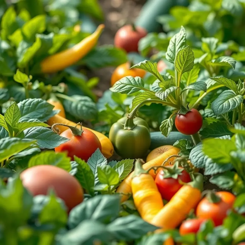 Illustration of natural, organic elements reflecting the freshness of stored produce.